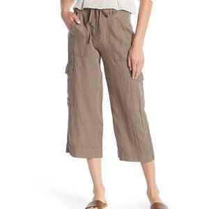 Joie  Flaminia Linen Fatigue Crop Pants